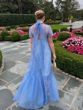 Staud Calluna Floral Organza Maxi Dress